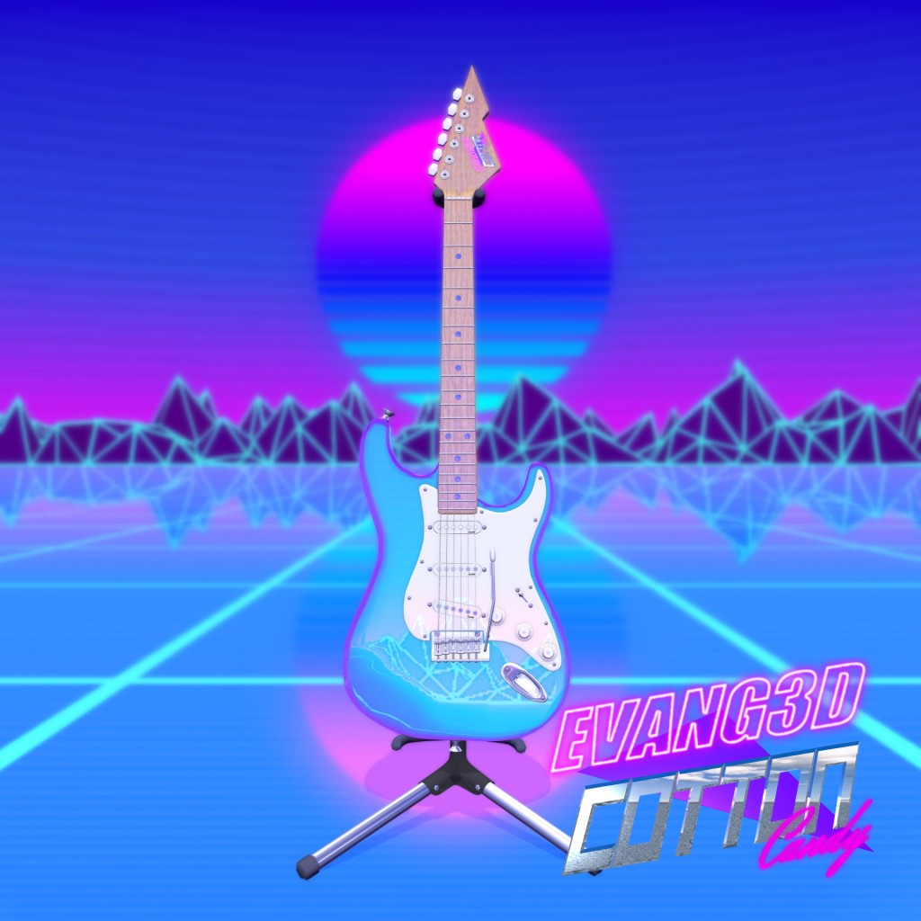 "Cotton Candy" 80's Electric Guitar preview image 1